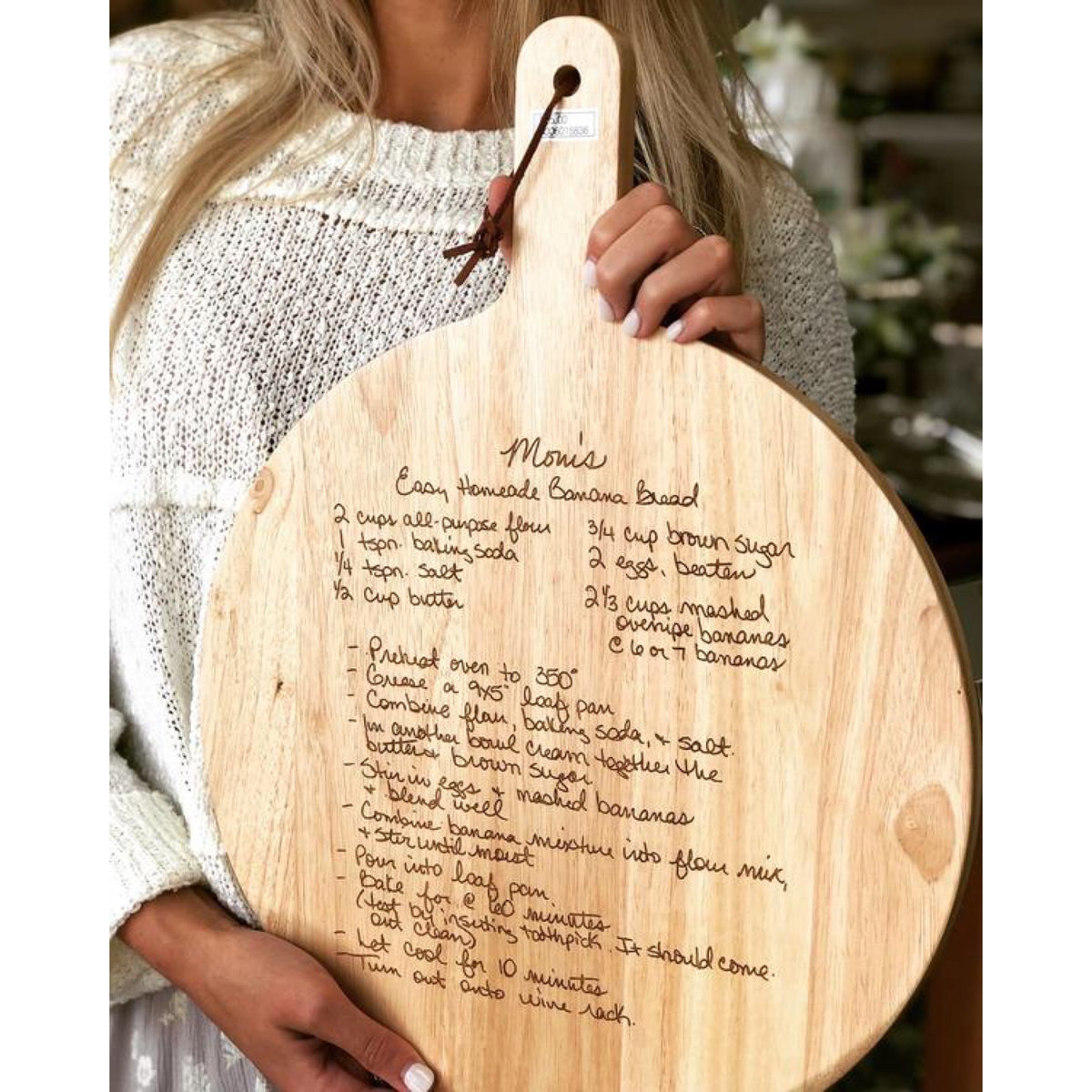 Wooden Engraved Round Chopping Board