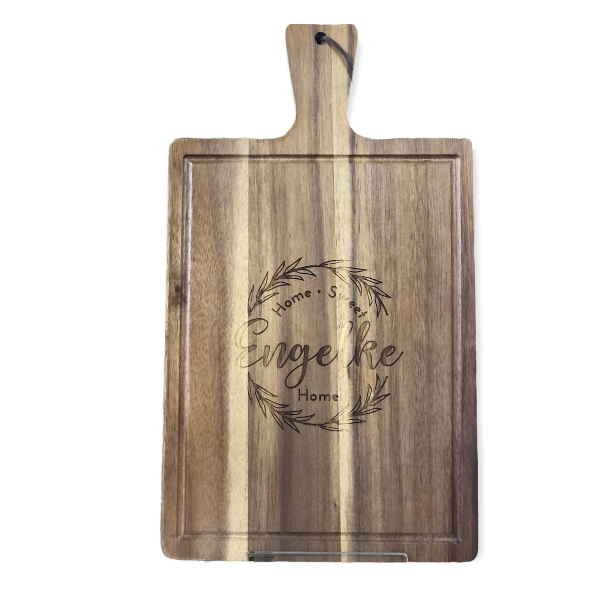 Custom Engraved Cutting Board w/ Handle | Recipe Cutting Boards