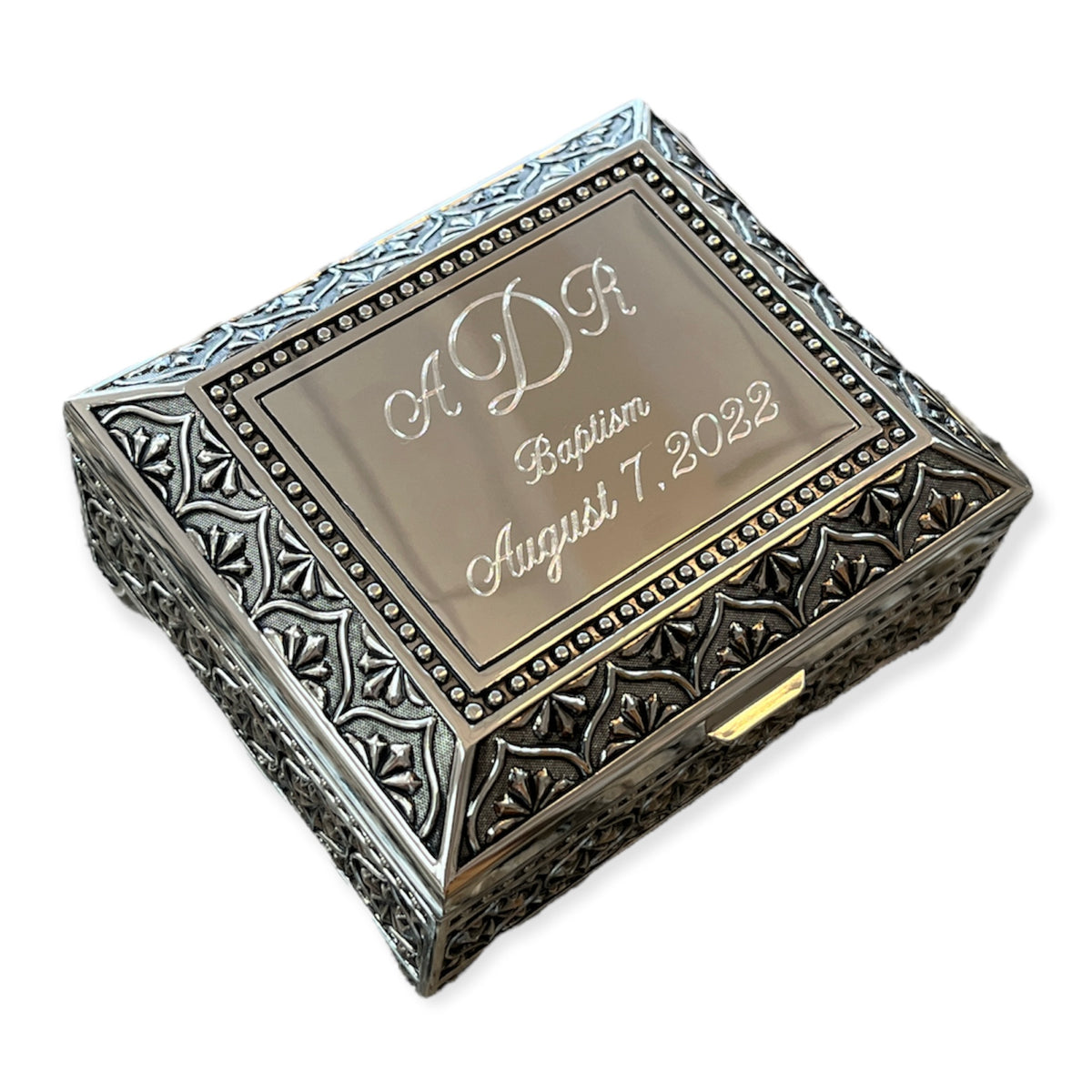 Vintage Jewelry Box, Figaro Design, Personalized