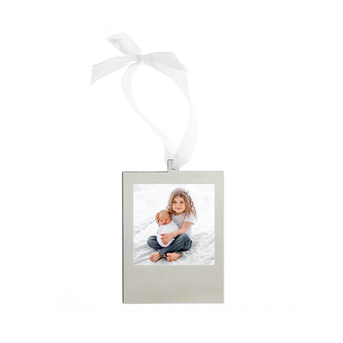 Silver Hanging Picture Frame Ornament