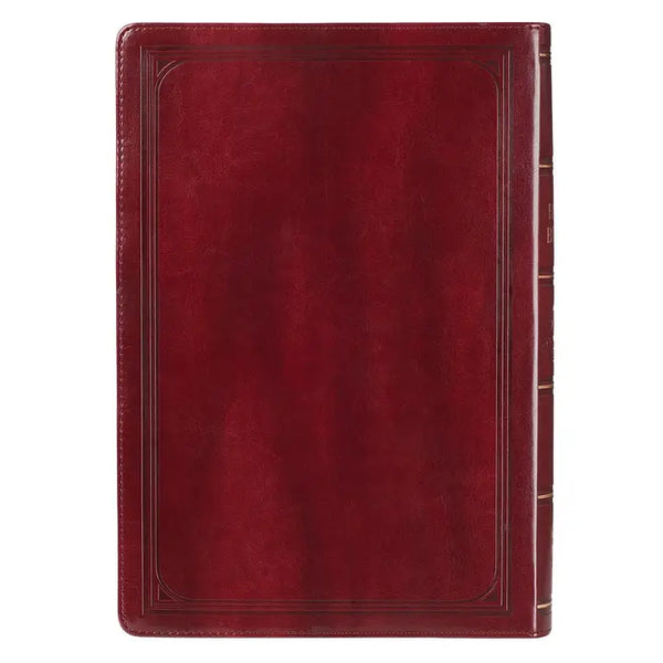 KJV Bible - Super Giant Print Burgundy Faux Leather