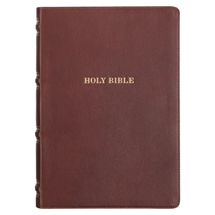 KJV Study Bible - Full Grain Leather in Saddle Tan