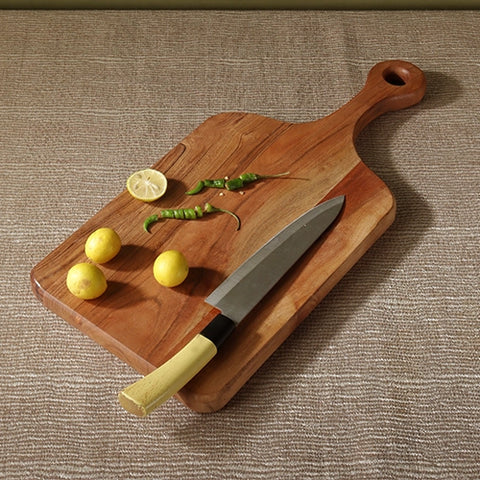 Cutting Board - Rectangle Acacia Wood w/ Handle