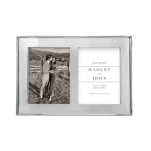 Mariposa - Signature 5" x 7" Engravable Double Frame