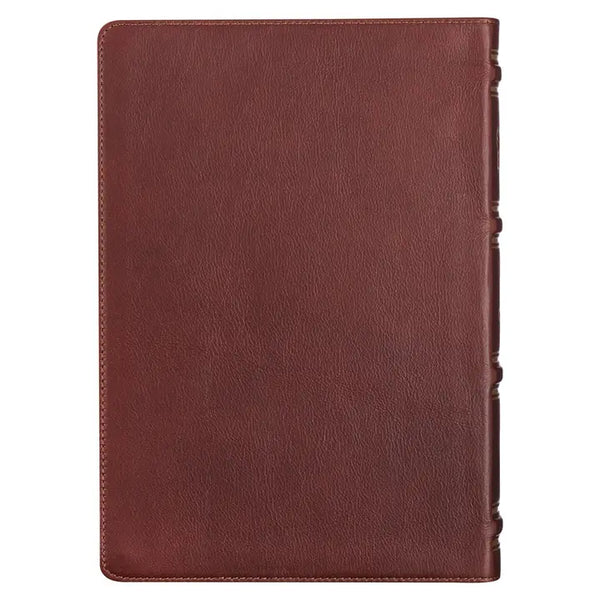 KJV Study Bible - Full Grain Leather in Saddle Tan