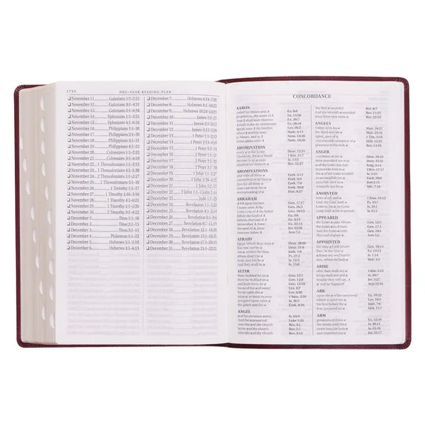 KJV Bible - Super Giant Print Burgundy Faux Leather