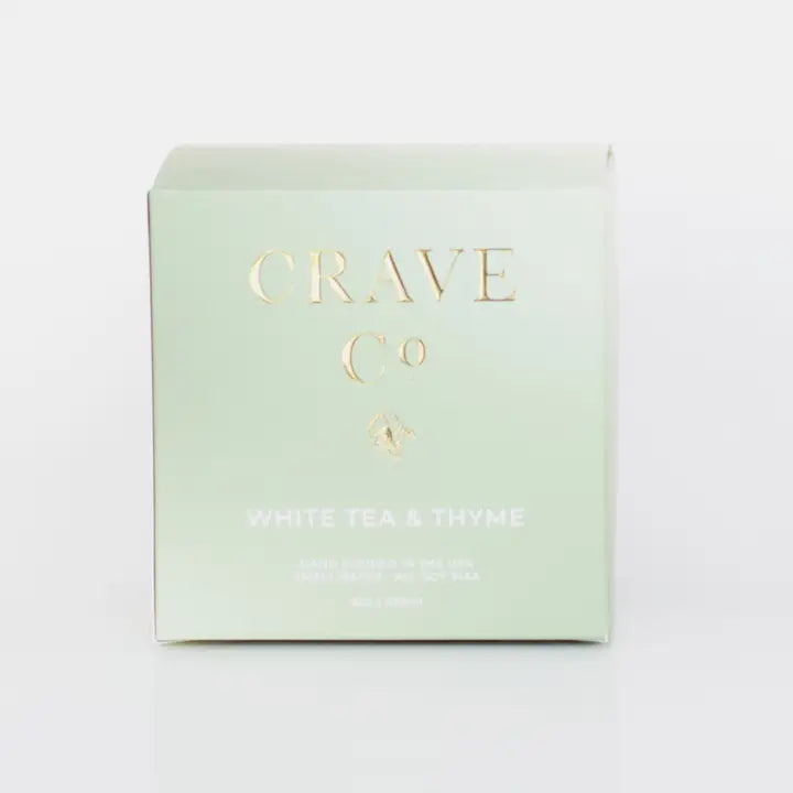 Crave Co Candle | White Tea & Thyme