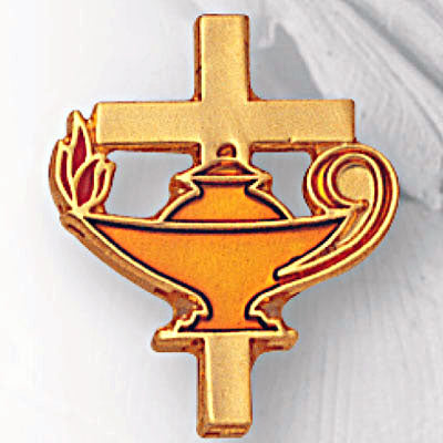 Achievement Lamp of Knowledge Lapel Pin