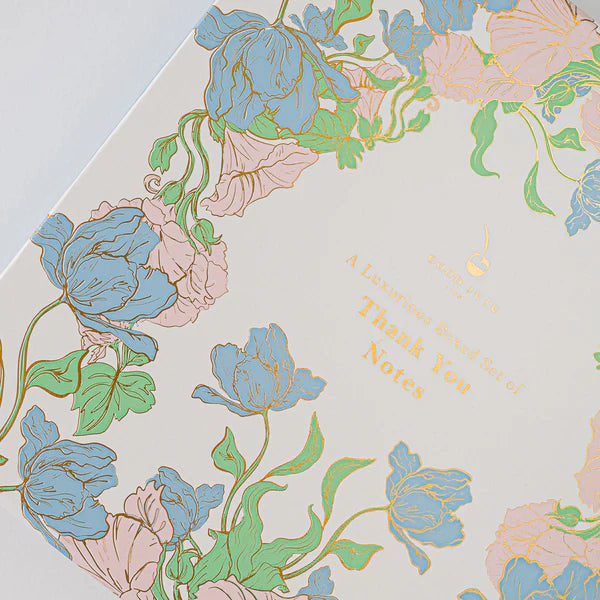 Luxury Stationary Set - Les Fleurs Thank You Cards