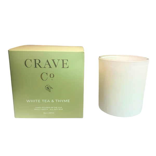 Crave Co Candle | White Tea & Thyme